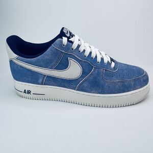 Nike Air Force 1 Low Dusty Blue Suede Uppers Size 10